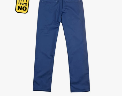 高品超值男士九分裤道奇蓝休闲裤中腰修身裤子...