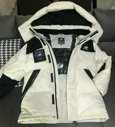 NB新百伦短装羽绒服运动羽绒服连帽外套 男...