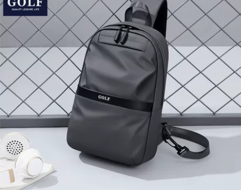 高尔夫胸包男士个性时尚防泼水单肩包背包新款...
