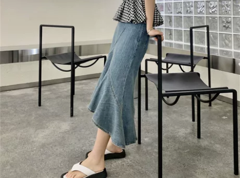牛仔半身裙女2021年夏季新款韩版高腰显瘦...