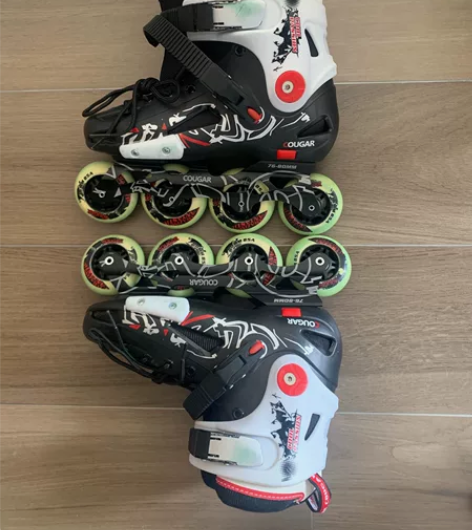 美洲狮 轮滑鞋成人男女大学生溜冰鞋直排轮旱...