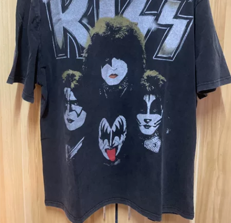 Kiss重金属摇滚乐队 vintage重磅...