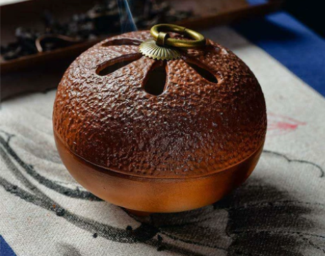 香薰厂倒闭，捡漏，金桔盘香炉家居摆件檀香沉...