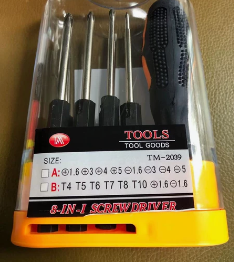 全新螺丝刀组合，家庭便携工具套装9件，很好...