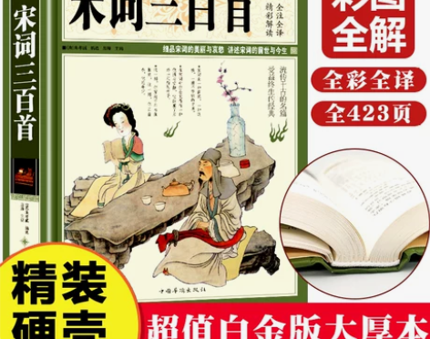 经典宋词三百现货彩图三百首正版全集鉴赏辞典...