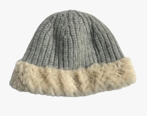 【圆脸戴真香】冬天御寒保暖显脸小护耳针织帽...