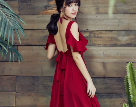 奈良很仙的连衣裙夏巴厘岛沙滩裙旅游露背长裙...