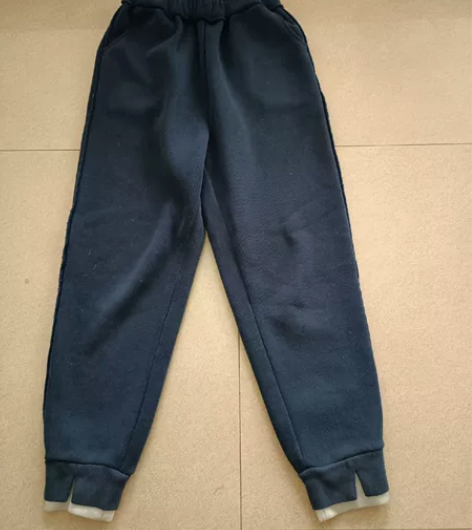 运动裤男女童藏青蓝色中小学生英伦校服裤子加...