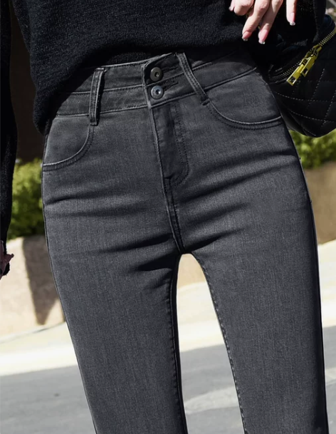 牛仔裤女 牛仔裤女裤女2022年新款初秋烟...