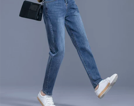 牛仔裤女 牛仔裤女裤加绒女2022年秋冬新...