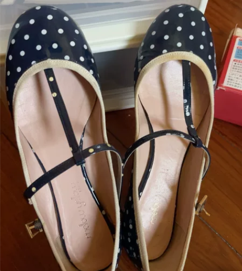 免费赠送日系甜美风平跟娃娃鞋，几乎没怎么穿...
