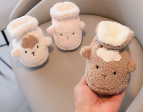 婴儿鞋新生儿鞋袜棉鞋脚套冬季加绒软底鞋男女...