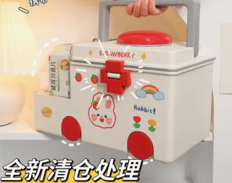 【数量不多清仓处理】创意大容量家庭医药箱收...