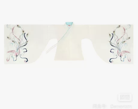 如梦霓裳汉服女装交领襦裙广袖翎羽孔雀绣花大...
