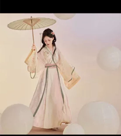 #汉服古装 出七月夕 山有木兮 9.9成新...