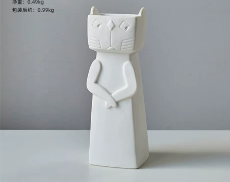 陶瓷摆件花瓶北欧ins风创意简约客厅餐桌插...