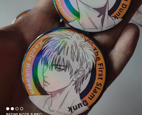 灌篮高手吧唧徽章大电影徽章湘北五虎胸针流川...