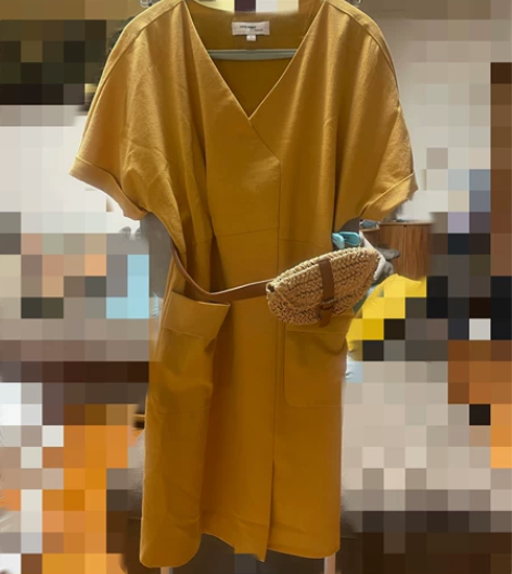 Vero moda夏季法式裙气质V领短袖连...