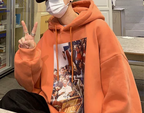 2021新款卫衣男连帽潮ins宽松百搭港风...