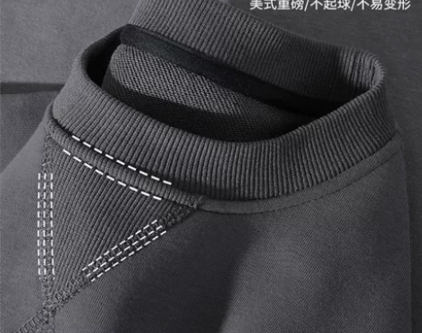 森马集团品牌GLM潮牌重磅复古圆领卫衣男秋...