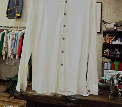 茶服，棉麻M码男女同款胸围100衣长75全...