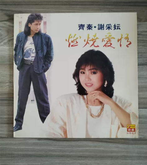 齐秦谢彩云黑胶唱片LP 燃烧爱情 唱片93...