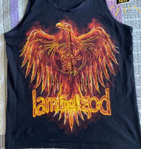上帝羔羊 摇滚背心 欧码L 泰产 胸围50...