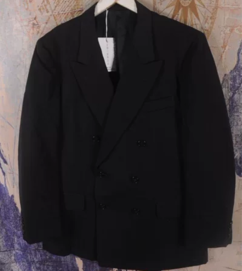 Vintage黑色西装 100%毛的,春秋...