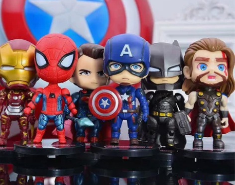 复仇者联盟手办钢铁侠美国队长蜘蛛侠雷神公仔...