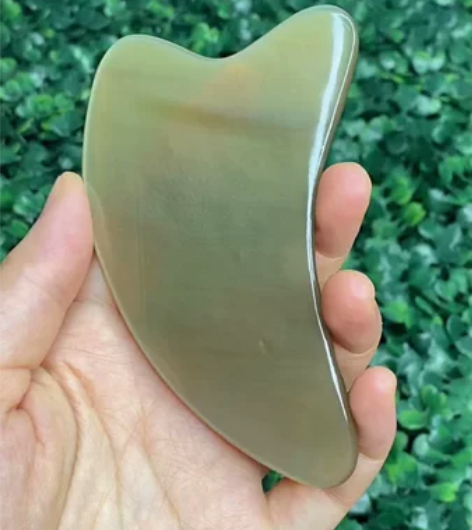 6mm厚度天然牦牛角三角板刮痧板（317号...