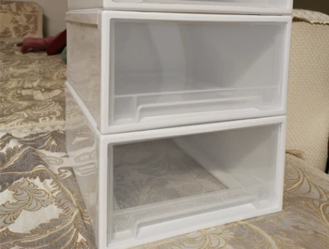 【特惠全新包邮】抽屉式收纳箱收纳盒透明整理...