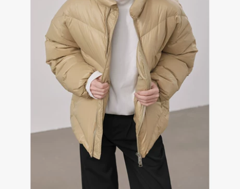 VAKOII 涂层布羽绒服男白鸭绒轻便款冬...