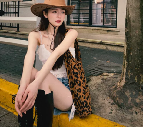 【西部牛仔帽】郑厦荣同款复古骑士帽网红辣妹...