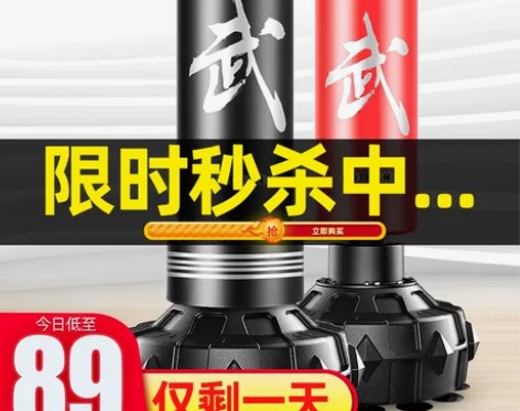 【风尚价】拳击沙袋散打立式吊式家用成人不倒...