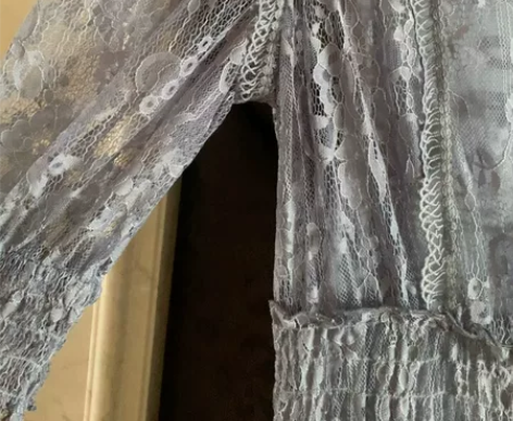 阿金JIN复古文艺家蕾丝心机裙子女夏设计感...