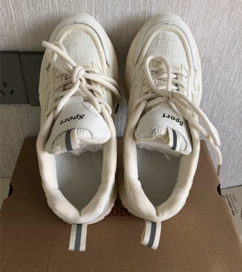 全新增高女士小香风老爹鞋运动休闲鞋 码数：...