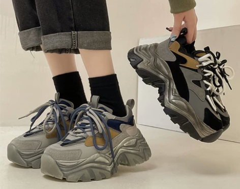 港风高级感老爹鞋女ins潮超火2022新款...