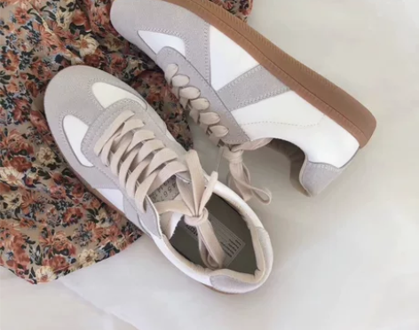 复古德训小白鞋女新款潮鞋子休闲运动情侣板鞋...