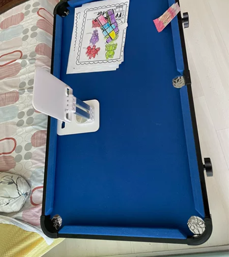 儿童台球桌面，无球无杆 刚买回来，玩过2、...