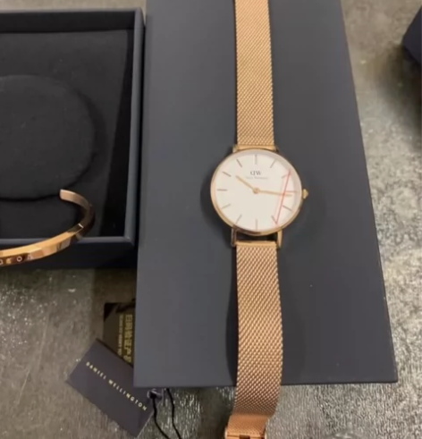 dw手表手镯套盒女 PETITE系列简约编...