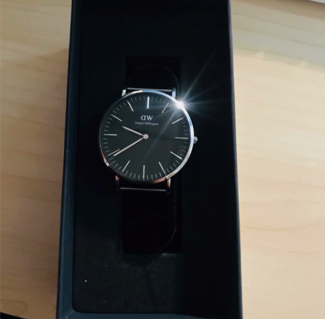 DW手表 表盘36mm 正品黑色尼龙表带 ...