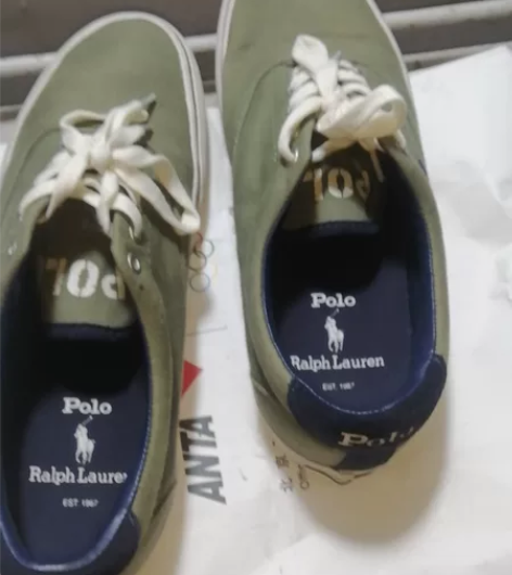 poLo正品帆布鞋,41.5码九成新 感兴...