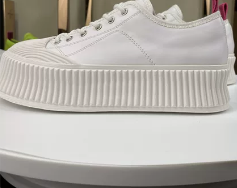 ins潮2020秋松糕厚底增高单鞋真皮运动...