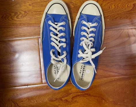 Converse/匡威 湖蓝低帮1970s...