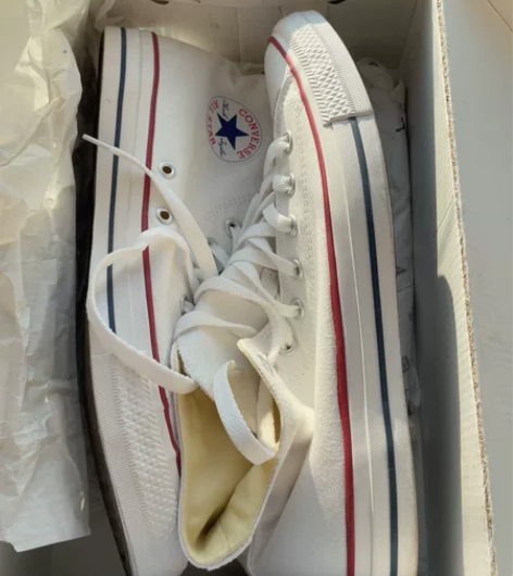 匡威高帮帆布鞋101009 43码，全新，...