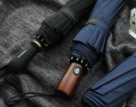 德国精工125厘米超大直径折叠雨伞十骨防风