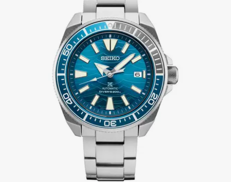 SEIKO精工手表男海洋公益大白鲨特别版机...