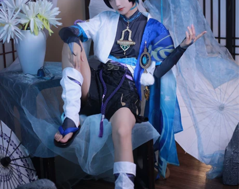 雾都原神cos服散兵流浪者套装服装cosp...