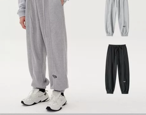 休闲宽松束脚运动裤男女生秋季新品显瘦松紧腰...