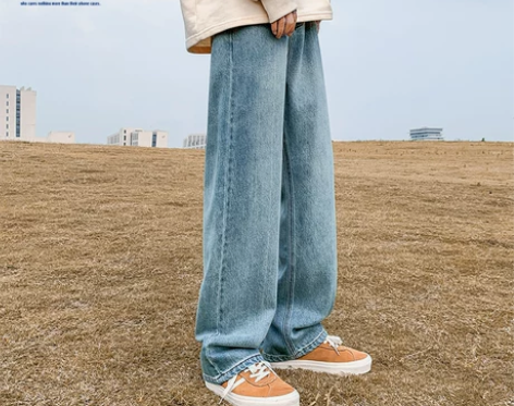 NASA美式复古牛仔裤男士春秋款2023新...